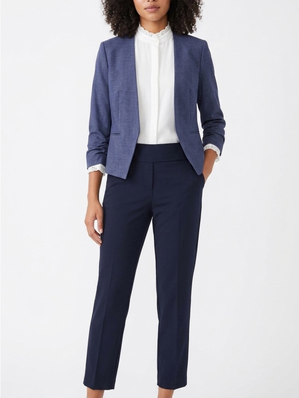 Amanda & Chelsea Blue Office Jacket